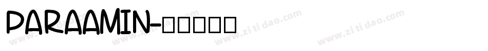 PARAAMIN字体转换