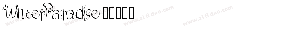 WinterParadise字体转换