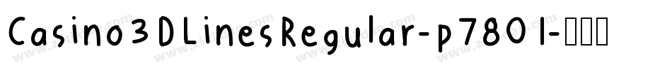 Casino3DLinesRegular-p7801字体转换
