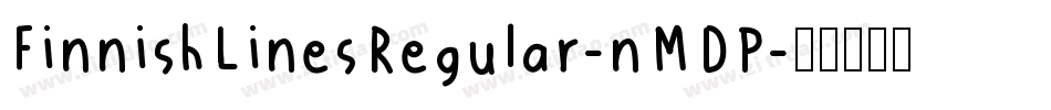 FinnishLinesRegular-nMDP字体转换