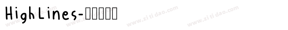 HighLines字体转换