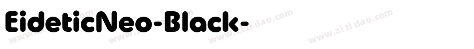 EideticNeo-Black字体转换