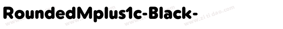 RoundedMplus1c-Black字体转换