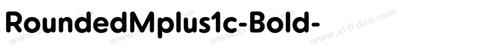 RoundedMplus1c-Bold字体转换