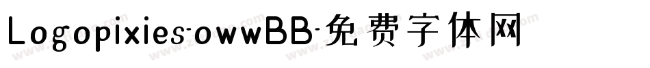 Logopixies-owwBB字体转换