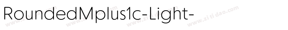 RoundedMplus1c-Light字体转换