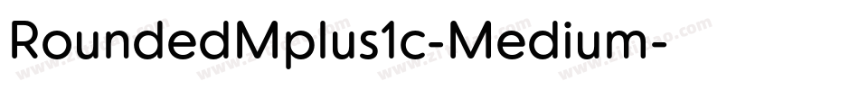 RoundedMplus1c-Medium字体转换