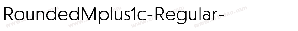 RoundedMplus1c-Regular字体转换