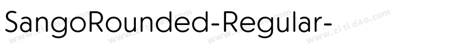SangoRounded-Regular字体转换