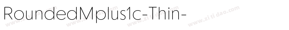 RoundedMplus1c-Thin字体转换