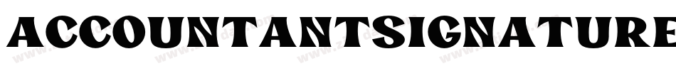 AccountantSignature-字体转换