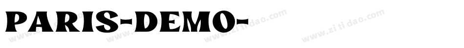 Paris-demo字体转换