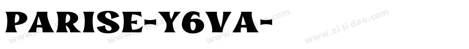 Parise-Y6va字体转换