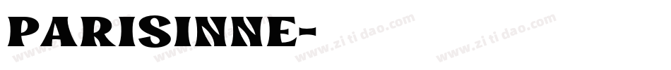 parisinne字体转换