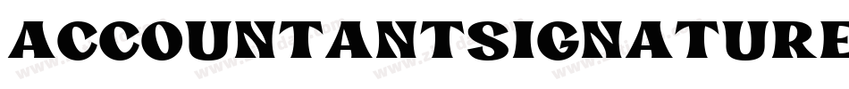 AccountantSignature-字体转换
