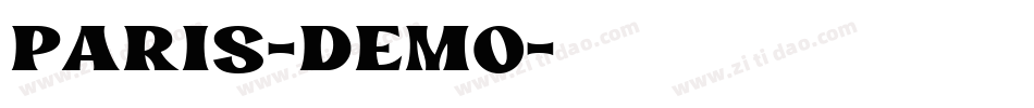 Paris-demo字体转换