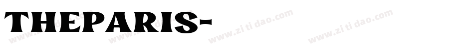 TheParis字体转换