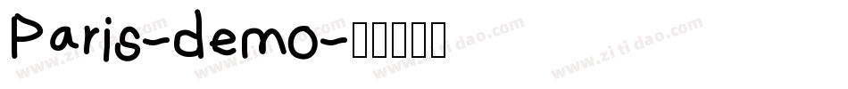 Paris-demo字体转换