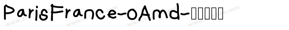 ParisFrance-oAmd字体转换