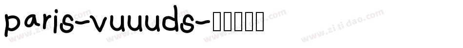 paris-vuuuds字体转换