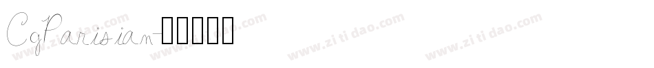 CgParisian字体转换
