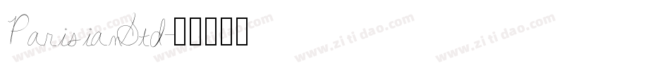 ParisianStd字体转换