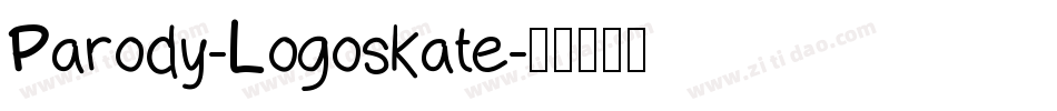 Parody-Logoskate字体转换