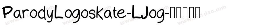 ParodyLogoskate-LJog字体转换