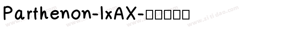Parthenon-lxAX字体转换