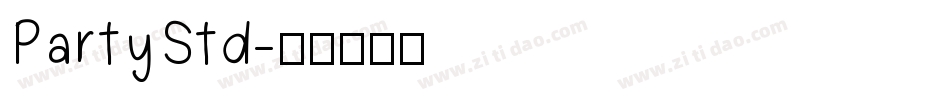PartyStd字体转换