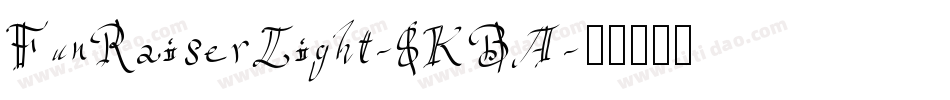FunRaiserLight-8KBA字体转换