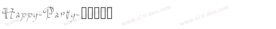 Happy-Party字体转换