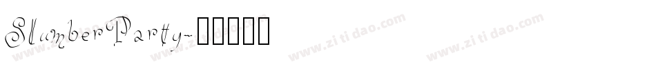 SlumberParty字体转换