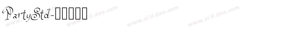 PartyStd字体转换