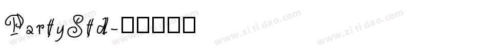 PartyStd字体转换