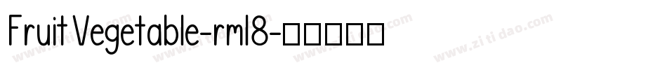 FruitVegetable-rml8字体转换