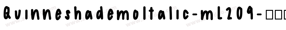 QuinneshademoItalic-mL209字体转换