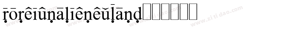 foreignalienexpand字体转换