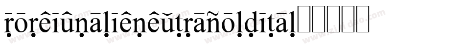 foreignalienextraboldital字体转换