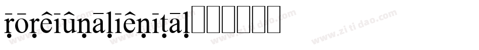 foreignalienital字体转换
