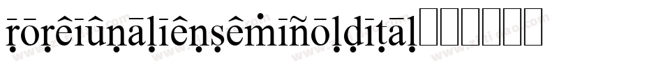 foreignaliensemiboldital字体转换