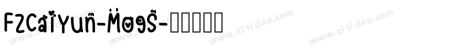 FZCaiYun-M09S字体转换