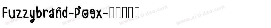 Fuzzybrand-P09x字体转换