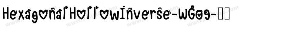 HexagonalHollowInverse-WG09字体转换