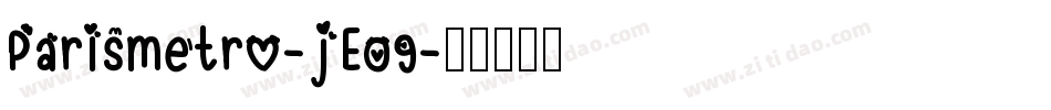 Parismetro-jE09字体转换