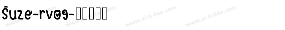 Suze-rv09字体转换