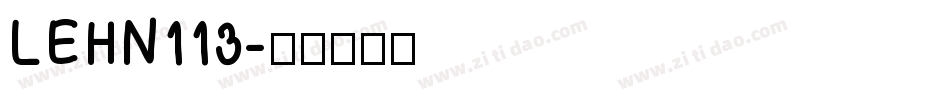 LEHN113字体转换