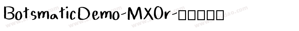 BotsmaticDemo-MXOr字体转换