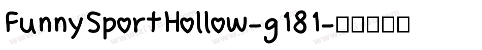 FunnySportHollow-g181字体转换