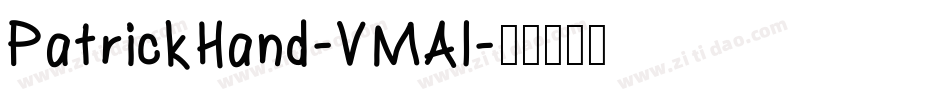 PatrickHand-VMAl字体转换